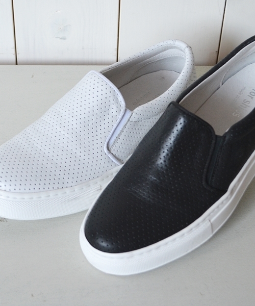 SHIPS for women（シップスフォーウィメン）の「★★nacer de pie:パンチングレザースリッポン◇（スニーカー・レディース・ホワイト/ブラック・35/38/36/37）」の8枚目の写真