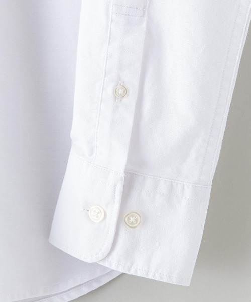 Blue Standard (ブルースタンダード)の「【BLUE STANDARD/ブルースタンダード】ラクケア イージーケア加工 オックスボタンダウンシャツ(シャツ/ブラウス・メンズ・ホワイト/ダークグリーン/ベージュ/ネイビー/ブルー系その他/スミクロ/ワイン・SMALL/MEDIUM/LARGE/X-LARGE)」の10枚目の写真