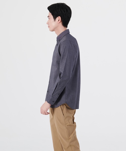 Blue Standard (ブルースタンダード)の「【BLUE STANDARD/ブルースタンダード】ラクケア イージーケア加工 オックスボタンダウンシャツ(シャツ/ブラウス・メンズ・ホワイト/ダークグリーン/ベージュ/ネイビー/ブルー系その他/スミクロ/ワイン・SMALL/MEDIUM/LARGE/X-LARGE)」の19枚目の写真