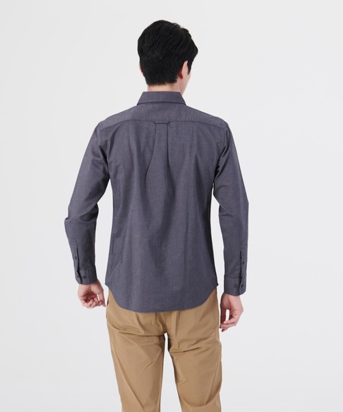 Blue Standard (ブルースタンダード)の「【BLUE STANDARD/ブルースタンダード】ラクケア イージーケア加工 オックスボタンダウンシャツ(シャツ/ブラウス・メンズ・ホワイト/ダークグリーン/ベージュ/ネイビー/ブルー系その他/スミクロ/ワイン・SMALL/MEDIUM/LARGE/X-LARGE)」の20枚目の写真