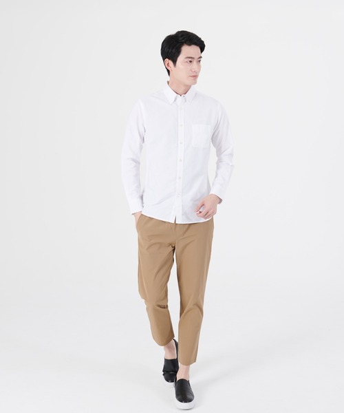 Blue Standard (ブルースタンダード)の「【BLUE STANDARD/ブルースタンダード】ラクケア イージーケア加工 オックスボタンダウンシャツ(シャツ/ブラウス・メンズ・ホワイト/ダークグリーン/ベージュ/ネイビー/ブルー系その他/スミクロ/ワイン・SMALL/MEDIUM/LARGE/X-LARGE)」の11枚目の写真