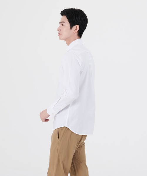 Blue Standard (ブルースタンダード)の「【BLUE STANDARD/ブルースタンダード】ラクケア イージーケア加工 オックスボタンダウンシャツ(シャツ/ブラウス・メンズ・ホワイト/ダークグリーン/ベージュ/ネイビー/ブルー系その他/スミクロ/ワイン・SMALL/MEDIUM/LARGE/X-LARGE)」の14枚目の写真