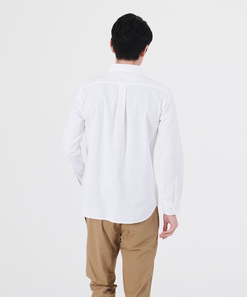 Blue Standard (ブルースタンダード)の「【BLUE STANDARD/ブルースタンダード】ラクケア イージーケア加工 オックスボタンダウンシャツ(シャツ/ブラウス・メンズ・ホワイト/ダークグリーン/ベージュ/ネイビー/ブルー系その他/スミクロ/ワイン・SMALL/MEDIUM/LARGE/X-LARGE)」の15枚目の写真