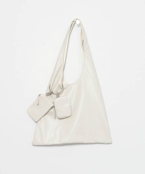 URBAN RESEARCH Sonny Label（アーバンリサーチサニーレーベル）の「ミニウォレット付きトライアングルバッグ（ショルダーバッグ・レディース・ブラック/オフホワイト/ブルー・ONE）」の7枚目の写真