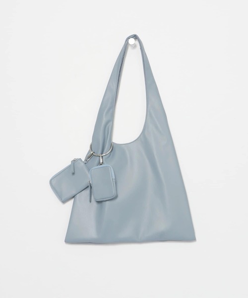 URBAN RESEARCH Sonny Label（アーバンリサーチサニーレーベル）の「ミニウォレット付きトライアングルバッグ（ショルダーバッグ・レディース・ブラック/オフホワイト/ブルー・ONE）」の9枚目の写真