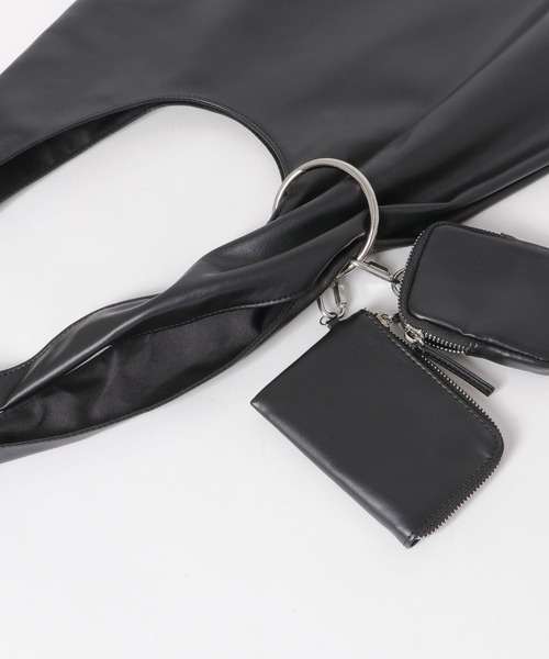 URBAN RESEARCH Sonny Label（アーバンリサーチサニーレーベル）の「ミニウォレット付きトライアングルバッグ（ショルダーバッグ・レディース・ブラック/オフホワイト/ブルー・ONE）」の20枚目の写真