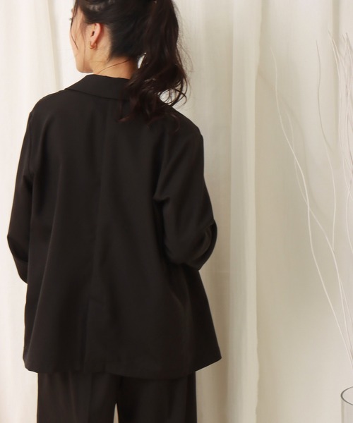 libelle more（リベル モア）の「ロングジャケット　セットアップ（セットアップ・レディース・ミント/ベージュ/ブラック/モカ・L/M）」の10枚目の写真