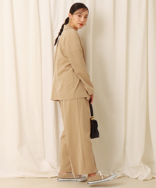 libelle more（リベル モア）の「ロングジャケット　セットアップ（セットアップ・レディース・ミント/ベージュ/ブラック/モカ・L/M）」の15枚目の写真