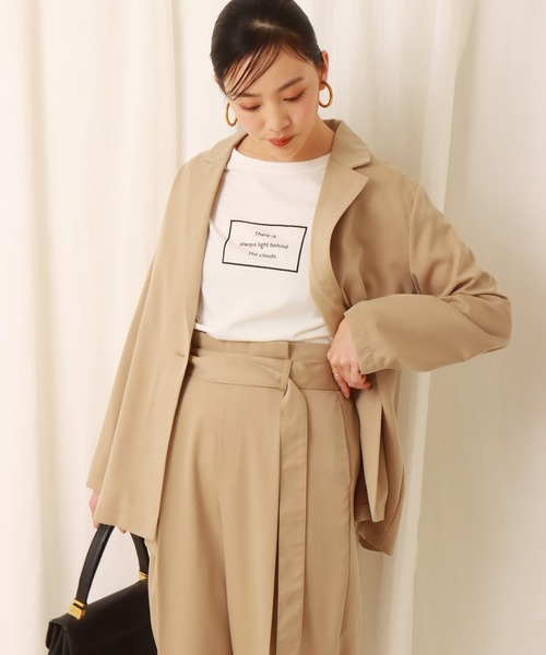 libelle more（リベル モア）の「ロングジャケット　セットアップ（セットアップ・レディース・ミント/ベージュ/ブラック/モカ・L/M）」の16枚目の写真