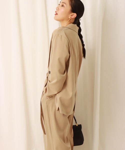 libelle more（リベル モア）の「ロングジャケット　セットアップ（セットアップ・レディース・ミント/ベージュ/ブラック/モカ・L/M）」の17枚目の写真