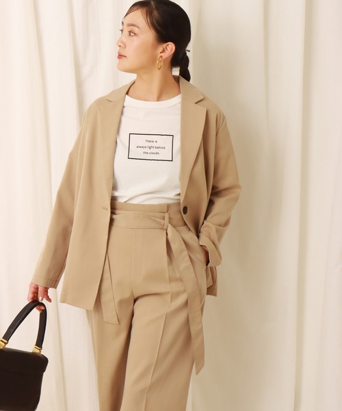 libelle more（リベル モア）の「ロングジャケット　セットアップ（セットアップ・レディース・ミント/ベージュ/ブラック/モカ・L/M）」の18枚目の写真