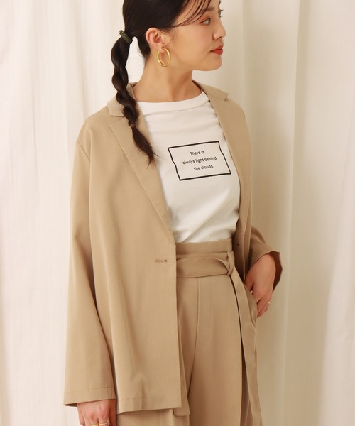 libelle more（リベル モア）の「ロングジャケット　セットアップ（セットアップ・レディース・ミント/ベージュ/ブラック/モカ・L/M）」の19枚目の写真