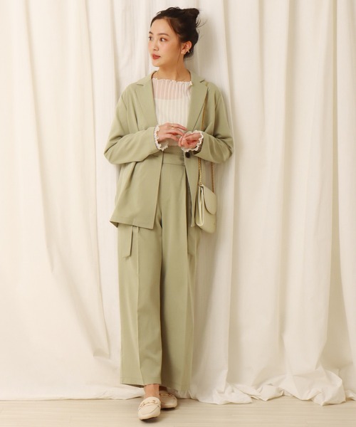 libelle more（リベル モア）の「ロングジャケット　セットアップ（セットアップ・レディース・ミント/ベージュ/ブラック/モカ・L/M）」の21枚目の写真