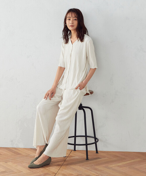 COMME CA ISM（コムサイズム）の「【セットアップ対応】 プリーツパンツ（その他パンツ・レディース・アイボリー/オレンジ/チャコール・MEDIUM/LARGE）」の21枚目の写真