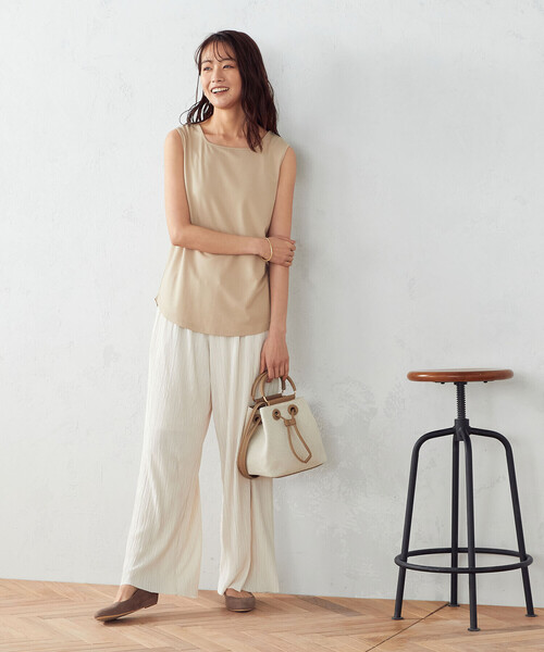COMME CA ISM（コムサイズム）の「【セットアップ対応】 プリーツパンツ（その他パンツ・レディース・アイボリー/オレンジ/チャコール・MEDIUM/LARGE）」の22枚目の写真