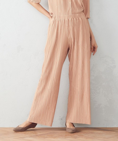 COMME CA ISM（コムサイズム）の「【セットアップ対応】 プリーツパンツ（その他パンツ・レディース・アイボリー/オレンジ/チャコール・MEDIUM/LARGE）」の3枚目の写真