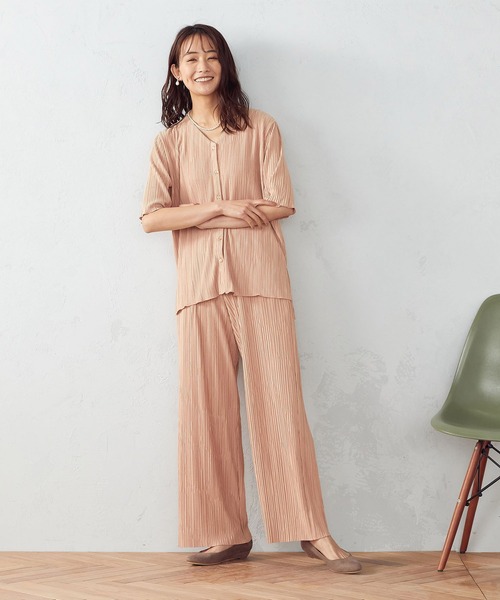 COMME CA ISM（コムサイズム）の「【セットアップ対応】 プリーツパンツ（その他パンツ・レディース・アイボリー/オレンジ/チャコール・MEDIUM/LARGE）」の8枚目の写真