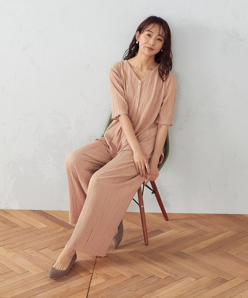 COMME CA ISM（コムサイズム）の「【セットアップ対応】 プリーツパンツ（その他パンツ・レディース・アイボリー/オレンジ/チャコール・MEDIUM/LARGE）」の12枚目の写真