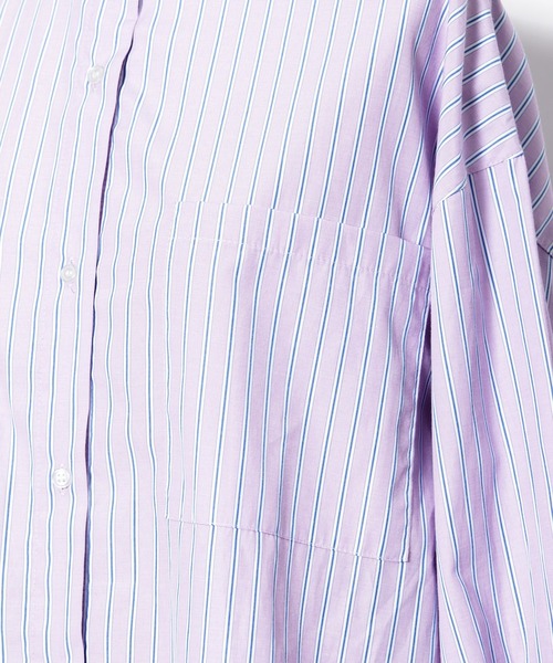 AS KNOW AS PINKY（アズノゥアズピンキー）の「サラリラバンドカラーシャツ（シャツ/ブラウス・レディース・オフホワイト/グリーン/パープル/イエロー・FREE）」の11枚目の写真