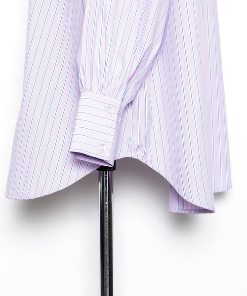 AS KNOW AS PINKY（アズノゥアズピンキー）の「サラリラバンドカラーシャツ（シャツ/ブラウス・レディース・オフホワイト/グリーン/パープル/イエロー・FREE）」の16枚目の写真