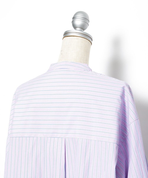 AS KNOW AS PINKY（アズノゥアズピンキー）の「サラリラバンドカラーシャツ（シャツ/ブラウス・レディース・オフホワイト/グリーン/パープル/イエロー・FREE）」の18枚目の写真