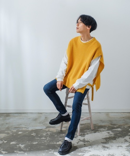 improves(インプローブス)の「【improves】サイド リングセパレート クルーネック ベスト(ベスト・メンズ・ブラウン/ブラック/イエロー/ブルー/ベージュ/グリーン・MEDIUM/LARGE)」の10枚目の写真