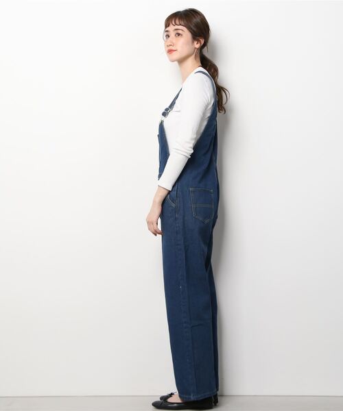 WC（ダブル シー）の「デニムオーバーオール（サロペット/オーバーオール・レディース・インディゴブルー/ライトインディゴブルー・FREE）」の3枚目の写真