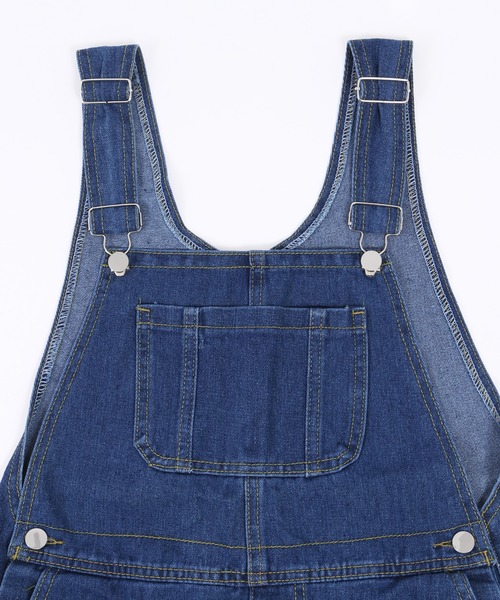 WC（ダブル シー）の「デニムオーバーオール（サロペット/オーバーオール・レディース・インディゴブルー/ライトインディゴブルー・FREE）」の14枚目の写真