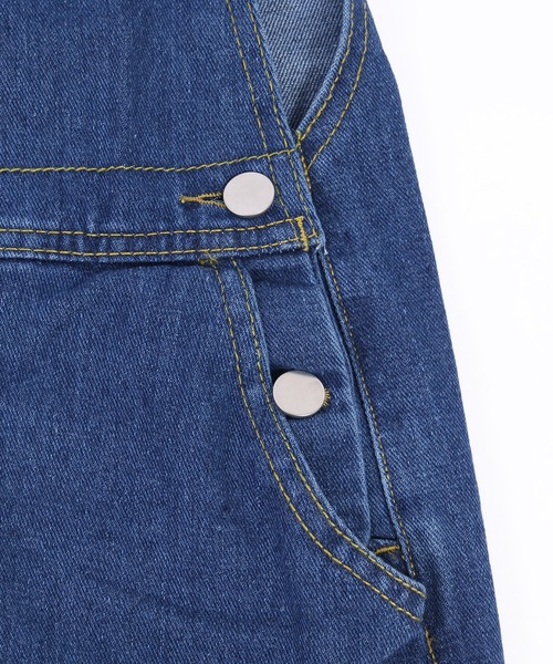 WC（ダブル シー）の「デニムオーバーオール（サロペット/オーバーオール・レディース・インディゴブルー/ライトインディゴブルー・FREE）」の17枚目の写真