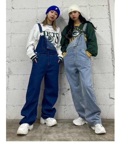 WC（ダブル シー）の「デニムオーバーオール（サロペット/オーバーオール・レディース・インディゴブルー/ライトインディゴブルー・FREE）」の5枚目の写真