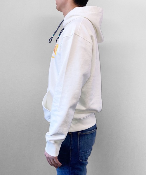 SCOTCH&SODA(スコッチアンドソーダ)の「プリント フーディ【166535】(パーカー・メンズ・ピンク/グリーン/イエロー/ホワイト・LARGE/SMALL/MEDIUM)」の7枚目の写真