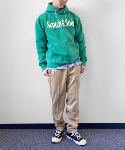 SCOTCH&SODA(スコッチアンドソーダ)の「プリント フーディ【166535】(パーカー・メンズ・ピンク/グリーン/イエロー/ホワイト・LARGE/SMALL/MEDIUM)」の16枚目の写真