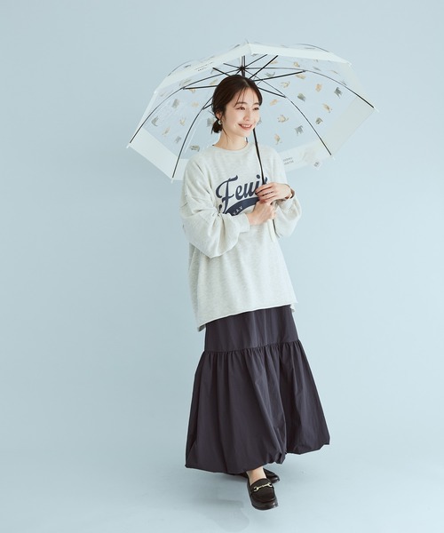VIS(ビス)の「【WEB限定】【沖昌之さん×Wpc】プラスティックアンブレにゃん(長傘・レディース・オフホワイト・FREE)」の6枚目の写真