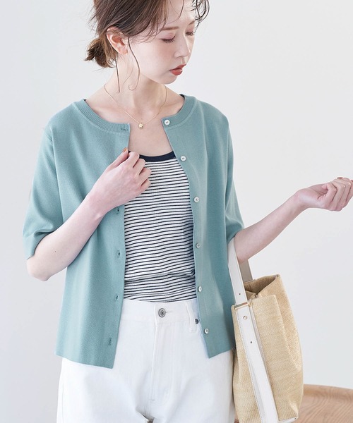 2WAY/ハーフスリ－ブカーディガン
