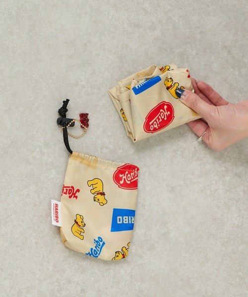 ear PAPILLONNER（イアパピヨネ）の「”HARIBO(ハリボー)”  収納用巾着付き エコバッグ（エコバッグ/サブバッグ・レディース・レッド/アイボリー・FREE）」の8枚目の写真