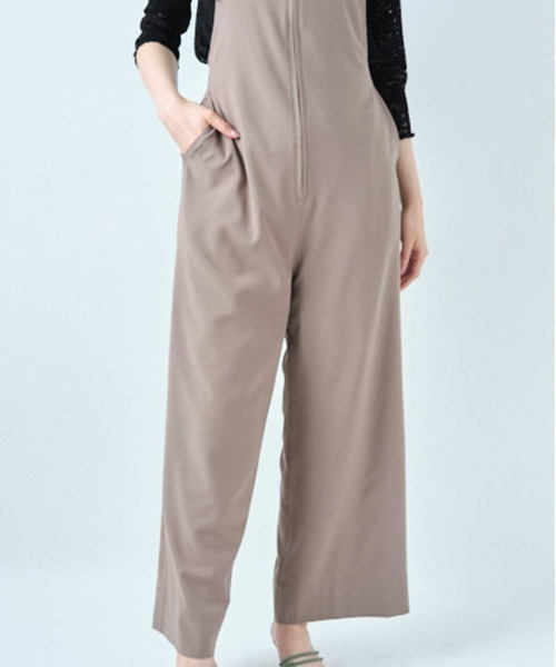 WILLSELECTION（ウィルセレクション）の「バックリボンハイウェストサロペ（つなぎ/オールインワン・レディース・ブラック/グレー/カーキ・MEDIUM）」の11枚目の写真