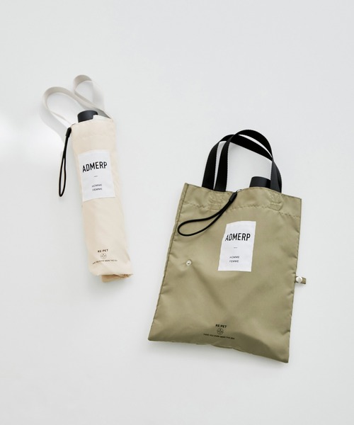 ADAM ET ROPE'（アダムエロペ）の「【サステナブル・晴雨兼用・男女兼用】［U-DAY for ADAM ET ROPE'］ADMERP 折りたたみ傘（折りたたみ傘・レディース・カーキ/キナリ・FREE）」の12枚目の写真