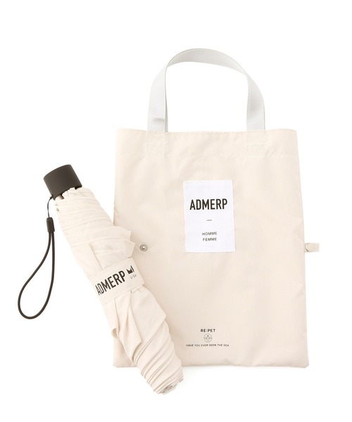 ADAM ET ROPE'（アダムエロペ）の「【サステナブル・晴雨兼用・男女兼用】［U-DAY for ADAM ET ROPE'］ADMERP 折りたたみ傘（折りたたみ傘・レディース・カーキ/キナリ・FREE）」の5枚目の写真