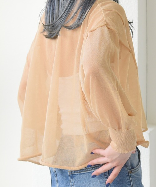 sango（sango）の「シアーショート丈プルオーバー（Tシャツ/カットソー・レディース・オフホワイト/オレンジ/ベージュ系その他・FREE）」の19枚目の写真