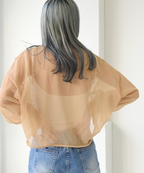 sango（sango）の「シアーショート丈プルオーバー（Tシャツ/カットソー・レディース・オフホワイト/オレンジ/ベージュ系その他・FREE）」の22枚目の写真