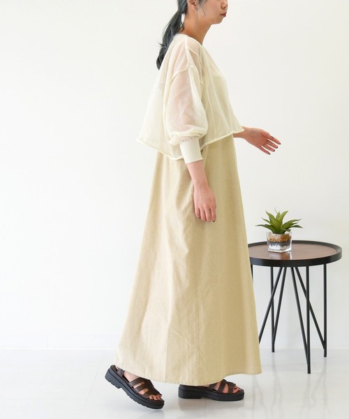 sango（sango）の「シアーショート丈プルオーバー（Tシャツ/カットソー・レディース・オフホワイト/オレンジ/ベージュ系その他・FREE）」の20枚目の写真