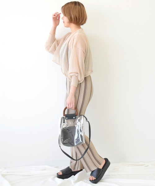 sango（sango）の「シアーショート丈プルオーバー（Tシャツ/カットソー・レディース・オフホワイト/オレンジ/ベージュ系その他・FREE）」の12枚目の写真