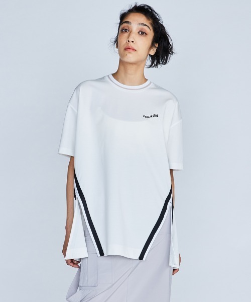 ESSENTIAL(エッセンシャル)の「ハイストレッチトップス(Tシャツ/カットソー・レディース・ブラック/ベージュ/オフホワイト・FREE)」の19枚目の写真