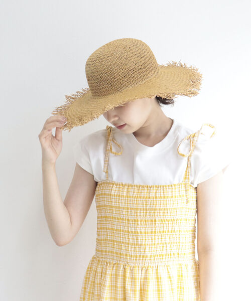 Rebecca（レベッカ）の「【REBECCA/レベッカ】フリンジつば広HAT（ハット・レディース・ブラック/キャメル・FREE）」の19枚目の写真