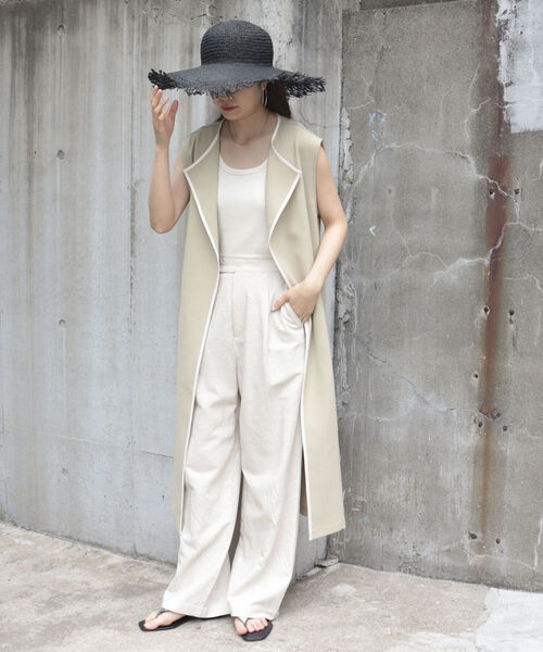 Rebecca（レベッカ）の「【REBECCA/レベッカ】フリンジつば広HAT（ハット・レディース・ブラック/キャメル・FREE）」の13枚目の写真