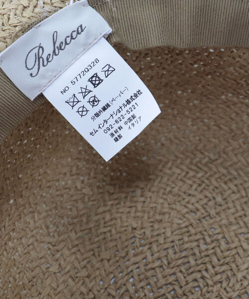 Rebecca（レベッカ）の「【REBECCA/レベッカ】フリンジつば広HAT（ハット・レディース・ブラック/キャメル・FREE）」の5枚目の写真