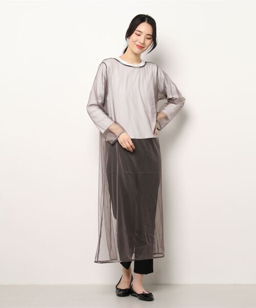 LATINA（ラティーナ）の「マルチWAYシアーロングトップスカーディガン（カーディガン/ボレロ・レディース・ブラウン・FREE）」の4枚目の写真