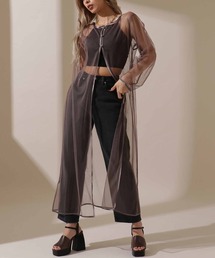 LATINA | マルチWAYシアーロングトップスカーディガン(カーディガン/ボレロ)