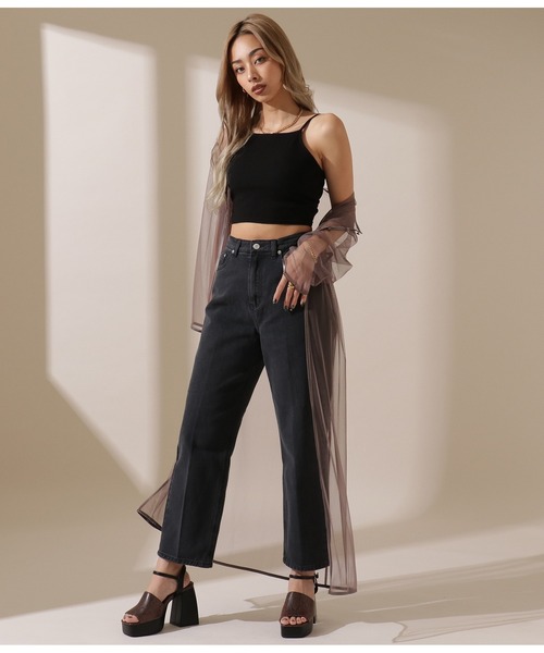 LATINA（ラティーナ）の「マルチWAYシアーロングトップスカーディガン（カーディガン/ボレロ・レディース・ブラウン・FREE）」の6枚目の写真