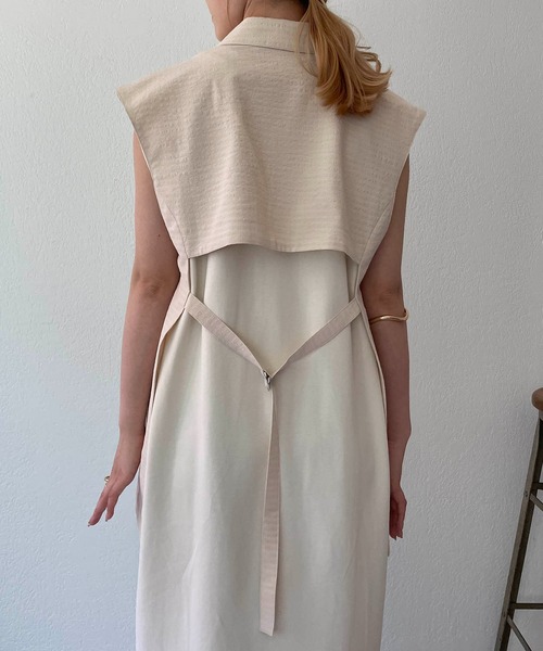 CAPRICIEUX LE'MAGE（カプリシューレマージュ）の「〈WEB限定〉バックオープンベスト（ベスト・レディース・ブラック/ホワイト系その他・FREE）」の3枚目の写真